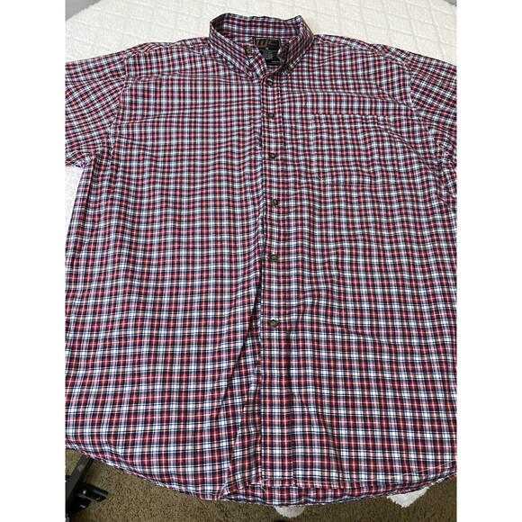 Walnut Creek Men’s Red Check Short Sleeve button up shirt Size XL - Picture 5 of 16